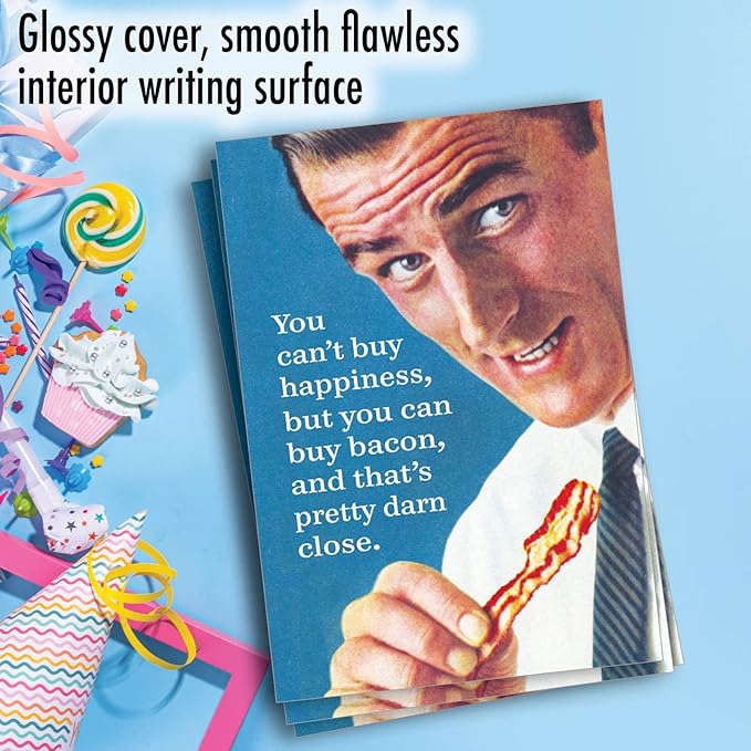 NobleWorks Pack of 3 Funny Birthday Greeting Cards with Envelopes (1 Designs, 3 Each) Buy Bacon C3993BDG-C3x1