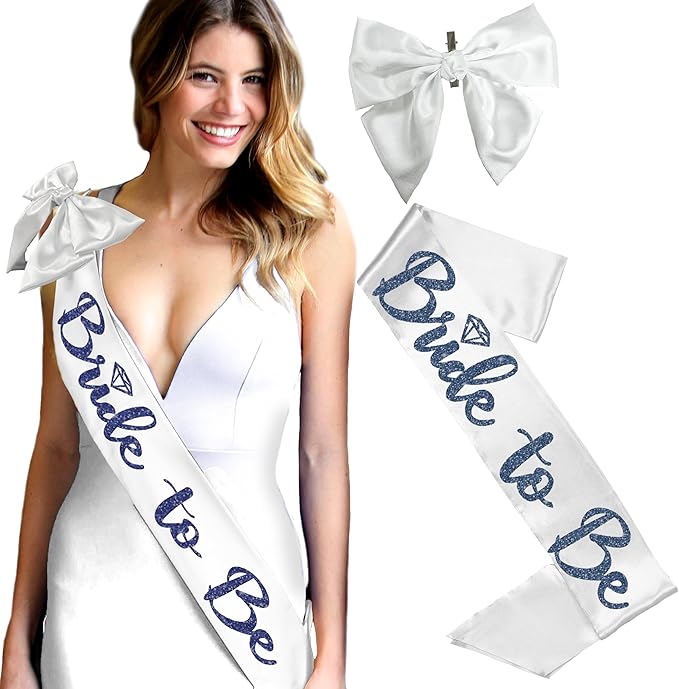 RhinestoneSash Something Blue for Bride - Navy Bridal Party Sash - Denim and Diamonds Bachelorette Party
