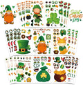 24 Sheets St. Patrick's Day Stickers, Make a Face Sticker for Kids Make Your Own Lucky Shamrock Irish Stickers St. Patricks Day Craft Party Favor Decorations