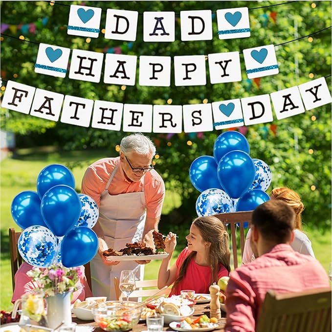 Blue Balloon Stand Centerpiece Table Decorations for Men's Birthday Father's Day Retirement Graduation Decorations Class of 2026 New Years Eve (Blue set4)