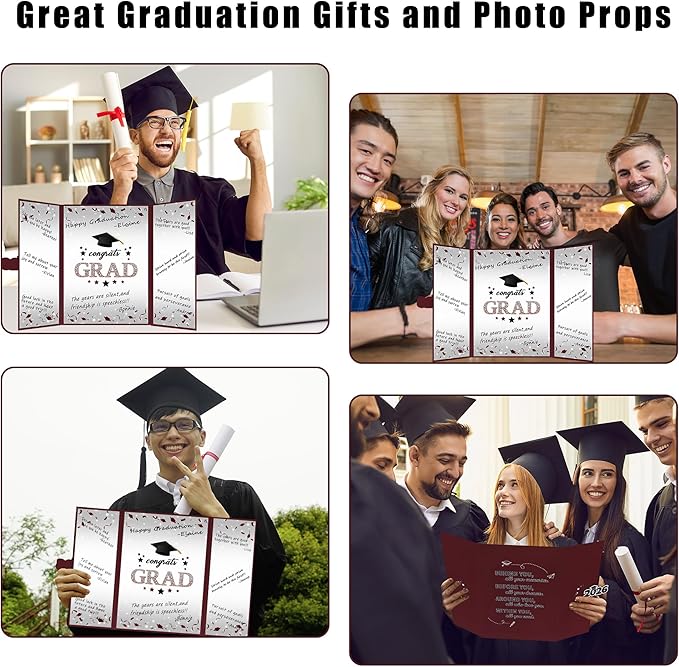 Vlipoeasn 2026 Graduation Guest Book Alternative, Maroon Class of 2026 Graduation Party Decorations, Graduation Signature Book for 2026 College High School, Unique Graduation Gifts for Friends