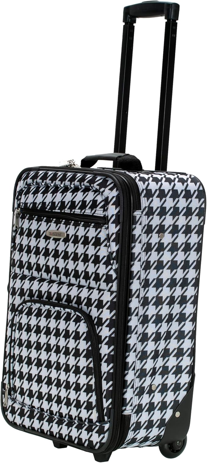 Rockland Fashion Softside 2 Piece Luggage Set, Expandable, (14" Tote/19" Upright), Kensington