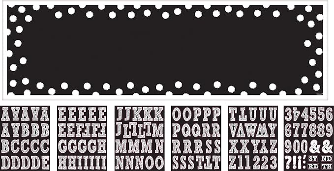 Amscan Customizable Giant Sign Banner Party Supplies (121 Piece), 65" x 20", Black/White
