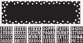 Amscan Customizable Giant Sign Banner Party Supplies (121 Piece), 65" x 20", Black/White