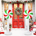 2 Pcs Christmas Inflatable Outdoor Decorations 4 FT Christmas Candy Inflatable Column Decoration for Winter Xmas Lawn Yard Garden Home Decor
