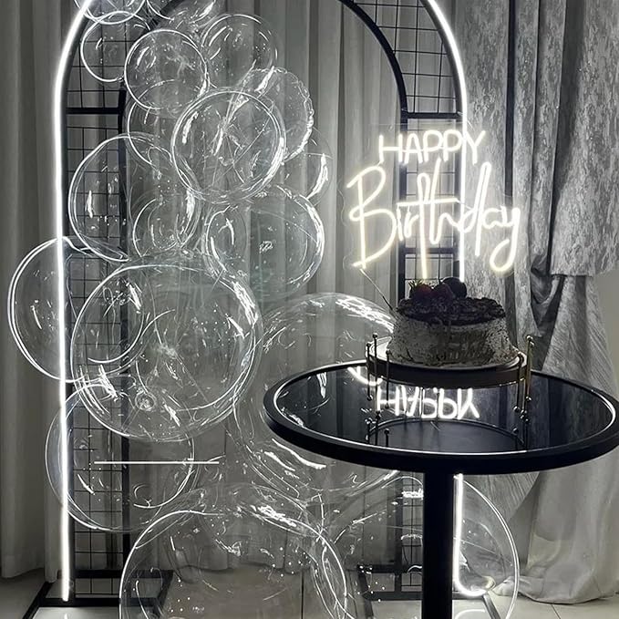 105pcs Clear Balloons 12inch Party Latex Balloons for Boys Girls Birthday Baby Shower Gender Reveal Wedding Sunflower Party Decorations