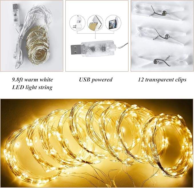10x10ft Ivory Chiffon Backdrop Curtain with Lights String for Wedding Sheer Tulle Curtain Photo Backdrops Drapes for Baby Shower Birthday Party Home Ceremony Decorations