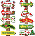20Pcs Christmas Decoration Greenchmas Yard Sign Greenchmas Outdoor Christmas Photo Proops Greench Arrow Yard Sign Outdoor for Xmas Party Supplies