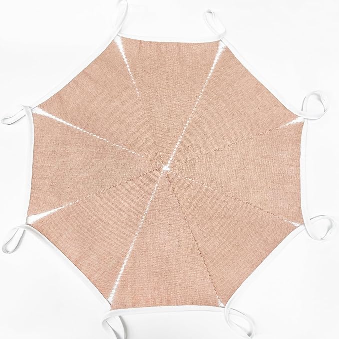 46Ft Nude Party Decorations Beige Burlap Banner Nude Triangle Pennant Flag Linen Garland Streamers for Vintage Boho Birthday Rustic Baby Shower Wedding Graduation Camping Party Decorations
