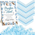 Thyle 51 Pcs Cowboy Pacifier Hunt Baby Shower Games Boys Include Hunt Sign and 50 Acrylic Pacifiers for a Little Cowboy Is on The Way Theme Baby Shower Game Decoration for Gender Reveal Party Decor