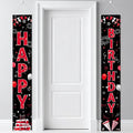Birthday Decorations Banner, Happy Birthday Door Sign for Men Women Boys Girls Ideal Birthday Decorations Party Supplies Outdoor Indoor 72 x 12 Inch