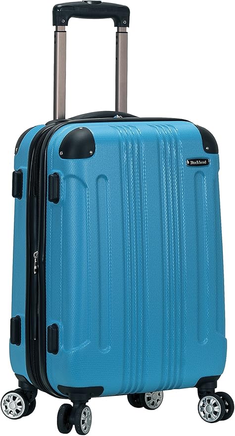 Rockland London Hardside Spinner Wheel Luggage, Carry-On 20", Turquoise