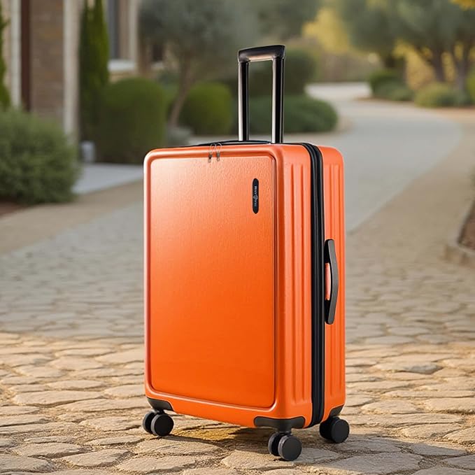 TRAVELARIM Luggage Sets 2 Piece, 24 Inch Suitcase and 28 Inch Luggage with Spinner Wheels, Durable Hard Shell Suitcase Set, Expandable Travel Suitcases with Wheels, Orange