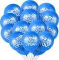 Gejoy Jesus Loves You Balloon 12 Inch Latex Christian Religious Jesus Balloon Party Decor for He Is Risen Party Decor Favor Cross Church Event Birthday Sunday Supplies(Dark Blue,60 Pcs)