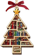 HEXMOZ Book Lover Christmas Ornaments 2025 - Book Ornaments for Christmas Tree - Book Lovers Gifts for Women - Gift Ideas for Book Lovers, Readers, Bookworms, Book Club, Bookish, Readers, Librarians