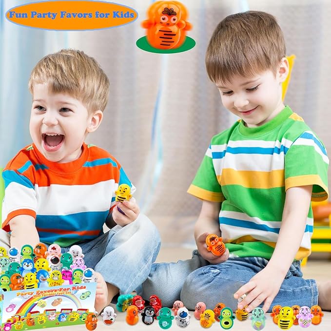 100PCS Mini Tumbler Toys Party Faovrs Pinata Goodie Bag Stuffer Fillers for Kids, Treasure Box Toys for Classroom Preschool Kindergarten Graduation End of the Year School Students Prizes