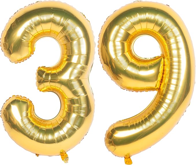 40 Inch gold Number Balloons Helium Foil Mylar Balloon Birthday Party banquet Decoration 39