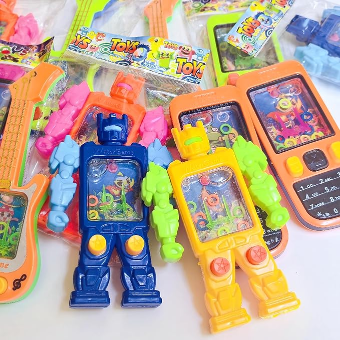 18Pcs Handheld Water Game Mixed Design,Colorful Water Ring Toss Handheld Toys,Party Favors,Pocket Games for Kids,Goodie Bags Stuffers, School Classroom Rewards，Birthday Return Gifts,Bulk Toys Prizes