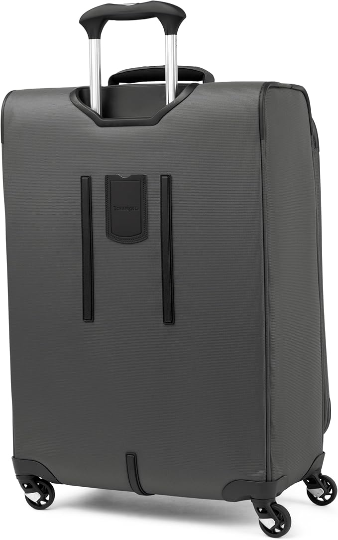 Travelpro Maxlite 5 Softside 2pc Set Expandable Carry On Luggage with 4 Spinner Wheels/Soft Underseat Tote, Lightweight Suitcase, Men and Women, Shadow Grey