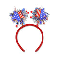 Independence Day Gifts for Women USA Flag Star Red White Blue Ribbon Headband 4th of July Hair Decor Party Accessories