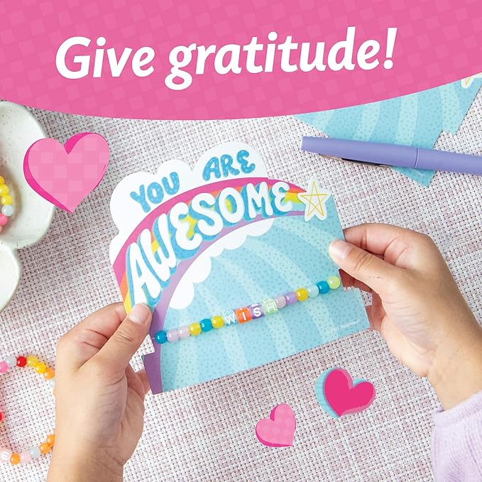 Peaceable Kingdom Valentines Box for Kids, Valentines Day Box Kit for Valentines Cards for Kids Classroom - Friendship Bracelet Valentines