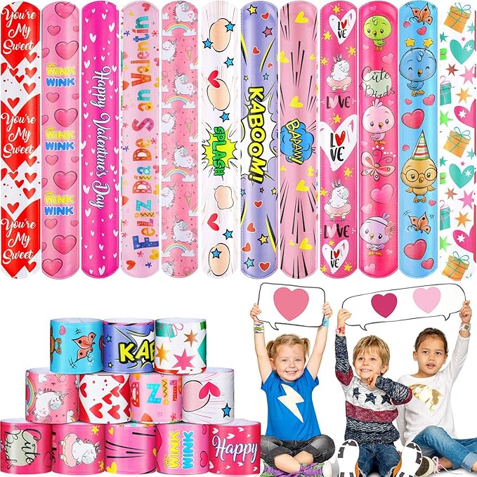 130 Pack Valentines Day Party Favors for Kids, Treasure Box Toys for Classroom Prizes, Pinata Filler Goodie Bag Stuffers, Treasure Chest Carnival Gift Bulk Toys