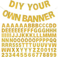 DIY Banner Kit with Letters Glitter Banner Letters Customizable Birthday Banners Graduation Banner Custom Party Hanging Banner for Graduation Wedding Party Baby Shower Decoration(Gold)
