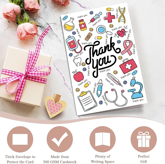 Funny Thank You Card for Doctor Nurse, Nursing Preceptor Card, Appreciation Cards Gift for Medical Staff, Heartfelt Medical Thank You Cards from Patients