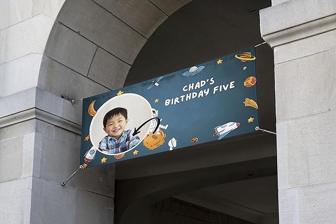 Custom Happy Birthday Vinyl Banner Sign, Personalized Party Backdrop, Gift, and Decoration - From NiceMemoryLLC. (Style-18)