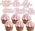 Gyufise 30Pcs Happy Retirement Cupcake Toppers Officially Retired Cake Toppers No Work Zone Adventure Begins Cupcake Picks for Retirement Theme Farewell Birthday Party Decorations Supplies Pink