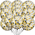 KatchOn, Huge Disco Ball Balloons -22 Inch, Pack of 12 | Black And Gold Disco Balloons for Disco Party Decorations | 360 Degree 4D Sphere Disco Balloon | Graduation Decorations 2025