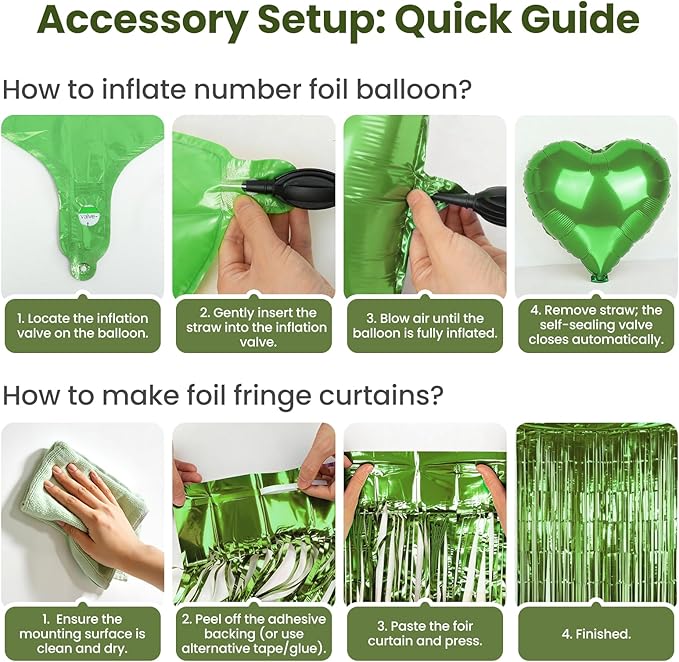 Sage Green 30th Birthday Decorations for Women Men, Dirty 30 Milestone Party Supplies, Sand White & Cream Balloon Kit with Green Number 30 Balloon and Fringe Curtains