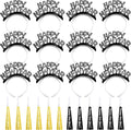 Shappy 24 Pcs 2026 New Year Party Supplies Happy New Year Headband Horn Sounder Noisemakers Eve Party Decorations