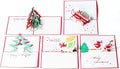 Christmas Pop Up Cards. This Set of 3D Greeting Cards are a Perfect Way to Say Thank You (5 Pack Christmas- Assorted)