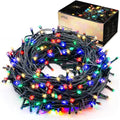 Indoor Christmas Tree Lights - 25m/82ft 220 LED Memory Function 8 Modes End-to-End Extendable Plug in Outdoor Waterproof Fairy String Light for Thanksgiving Halloween Wedding Patio Decor - Multi Color