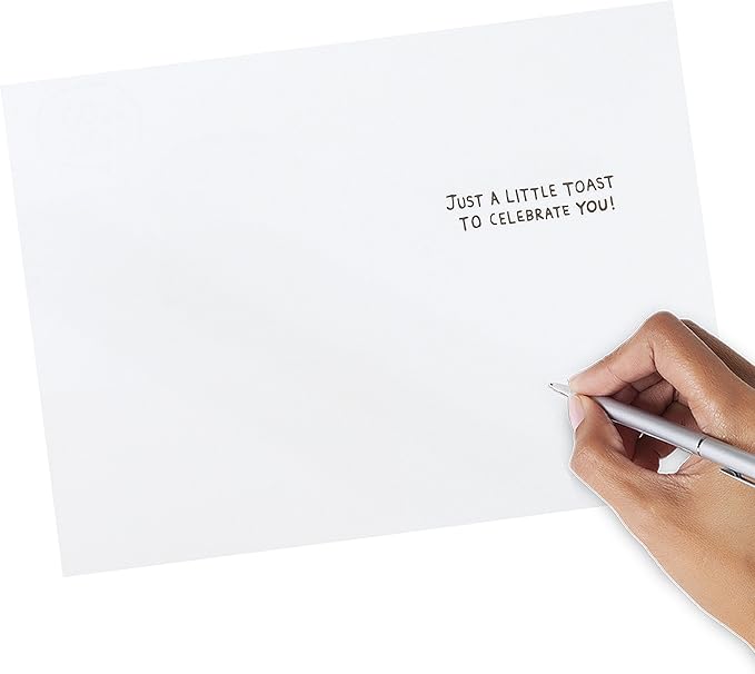 Hallmark Shoebox Funny Birthday Card or Congratulations Card (Toast) (349RZF1005)