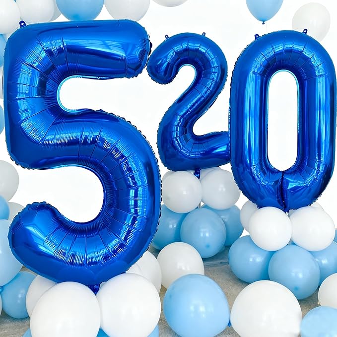 Smlpuame 40 Inch Navy Blue 2 Balloon for 2nd Birthday Party, Blue Two Number Balloon 12 21 22 Birthday Decorations for Boys Girls Men Women, Helium Giant Foil Number 2 Balloon