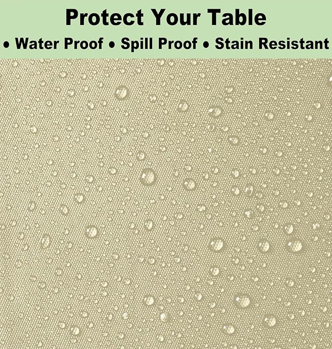Plastic Ivory Tablecloths 3 Pack Cream Disposable Table Covers 54" x 108" Milky White Table Cloths for Bridal Shower Parties Picnic Engagements Weddings Birthdays, Fits 6 to 8 Foot Rectangle Tables