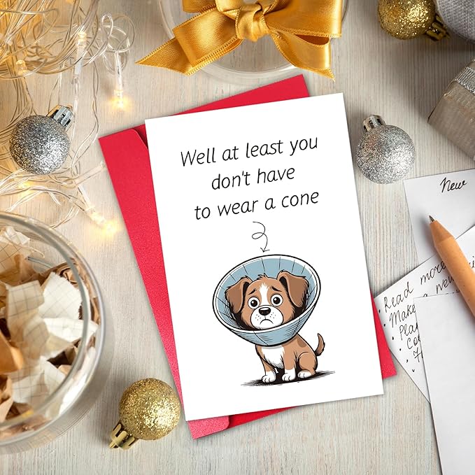 Funny Get Well Soon Card Gift for Friend Men Women, Hilarious Speedy Surgery Recovery Card for Him Her, Humorous Encouragement Support Gift
