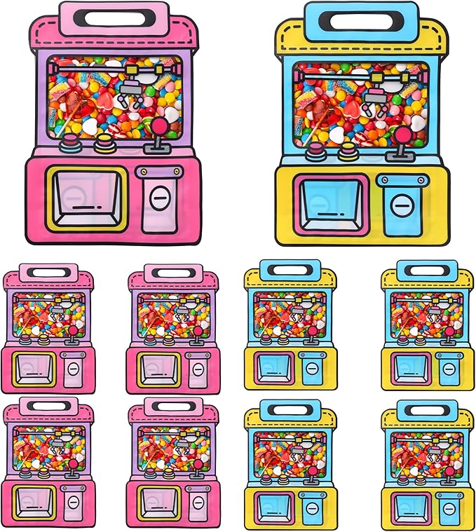 Lati Cute Goodie Kids Gift Bags - 20PCS Large Plastic Reusable Prefilled Goodie Bulk Party Favors Bags with Handles for Return Gift Kids Birthday,Snack,Candy,Party and Classroom Favorand Bags