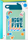Hallmark Kids Birthday Card with Sticker (High Five Decal) for Son, Daughter, Grandchild