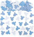 Blue Bodysuit Confetti - Blue Gingham Baby Shower Confetti,Baby Shower Decoration,Boy/Girl Onsie Decor (blue-1)