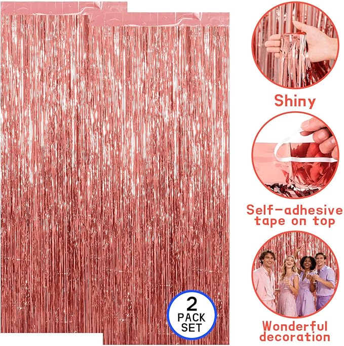 7-Pack Graduation Party Decorations Set, 3 Maroon Graduation Tablecloths 54 x 108 in, 2026 and Grad Balloons, 2 Foil Fringe Curtains for High School College Graduation Party Photo Booth