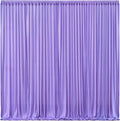 Wish Care Lavender Backdrop Curtain 8 Panels - Wrinkle-Free Polyester Photography Drapes for Baby Shower & Birthday Party - 32 X10FT