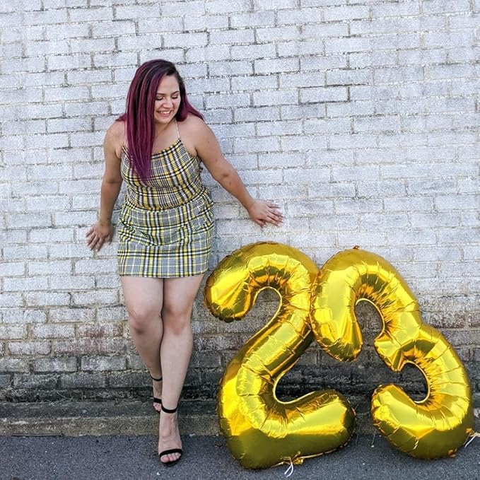 Gold Number 70 Birthday Balloons, 40 Inch Large Gold Mylar Foil Number 7 & 0 Balloons for Women, 70th Birthday Balloons for 70 Year Old Men Anniversary Birthday Party Decorations Supplies