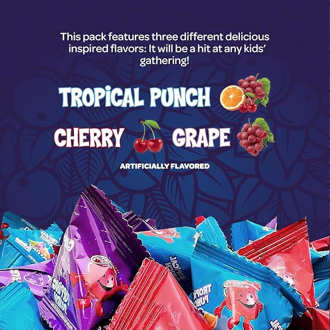 Popping Rocks Easter Candy - 40 Count Bag - Popping Rock Candy in Assorted Fruit Flavors - Tropical Punch, Grape, and Cherry - Fun Goodie Bags & Easter Eggs Fillers