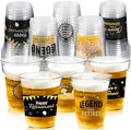 Retirement Party Decoration Cups, 100pcs 16 Oz Plastic Clear Drinking Cups for Retirement Party Supplies Favors Women Men Snack Cup Bulk