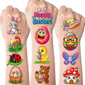 JCFIRE 95 PCS Easter Basket Stuffers, Temporary Tattoos for Kids, Spring Egg Fillers, Cute Bunny Stickers, Easter Party Favors Toys Toddler Teens Boys