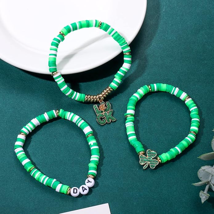Surfer Heishi Bracelets for Women Stackable Rainbow Vinyl Disc Clay Beaded Stretch Bracelets Elastic Layering Friendship Bracelets Boho Summer Beach Jewelry