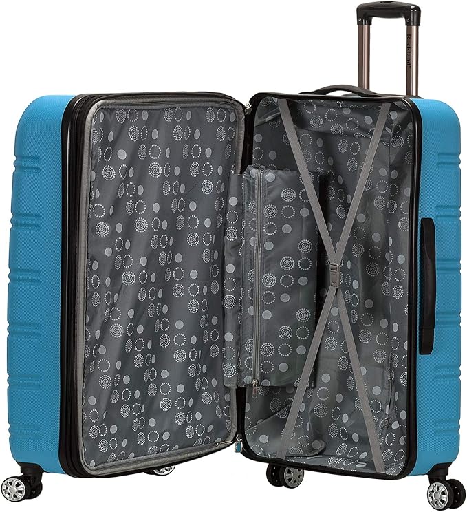 Rockland Melbourne Hardside 3 Piece Expandable Spinner Wheel Luggage Set, (20"/24"/28"), Turquoise